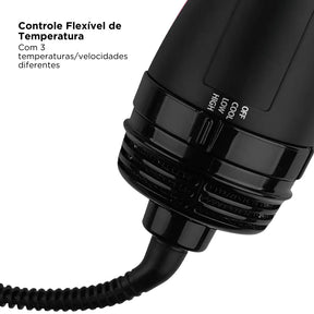 Escova Secadora Alisadora Revlon Root Booster Bivolt